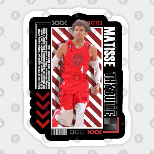 Matisse Thybulle Paper Poster Version 10 Sticker by art.Hamdan